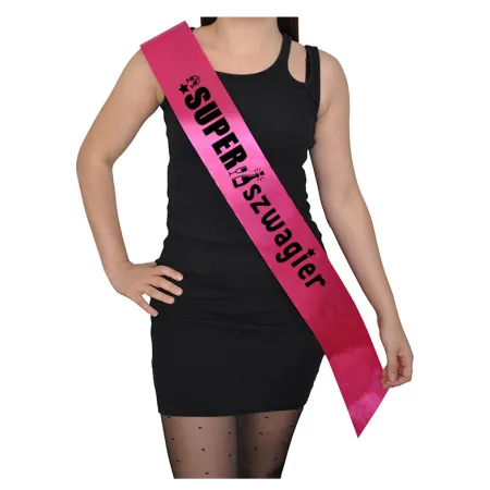 Szarfa FUKSJA Ślub Super Szwagier